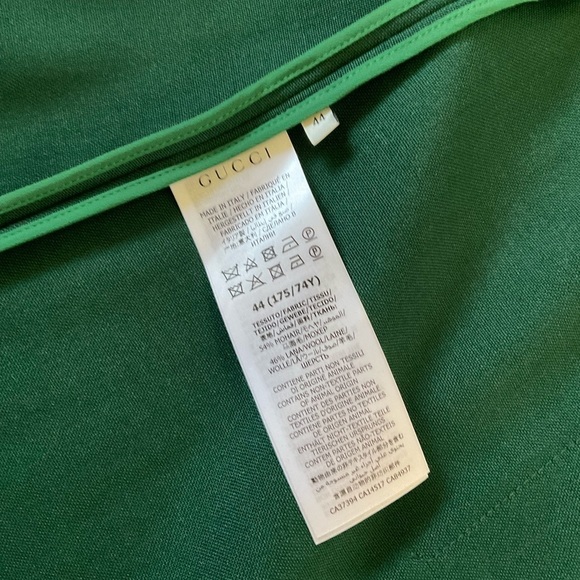 Gucci Made In Italy Mohair Wool Double Breasted Wrap Pleated Skirt Suit 46/44 - Picture 10 of 15